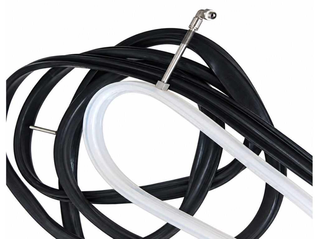 Black and translucent sealing profiles with metal fittings — Truck Trailer Door Inflatable Seal