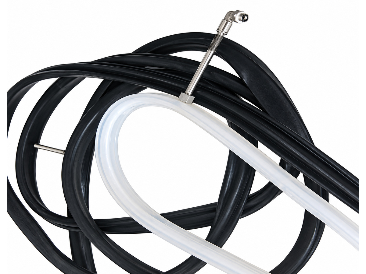 Black and translucent sealing profiles with metal fittings — Truck Trailer Door Inflatable Seal