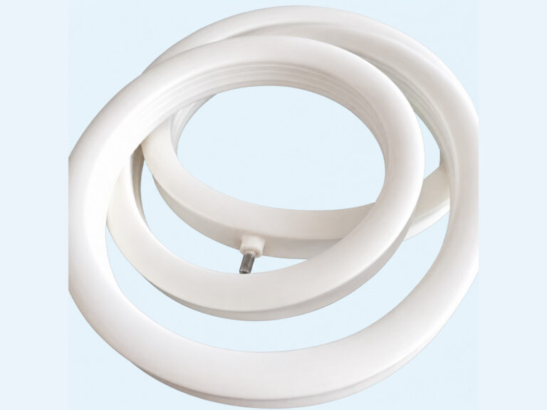 White circular seal rings with metal fitting — Bakery Line Equipment Inflatable Seal