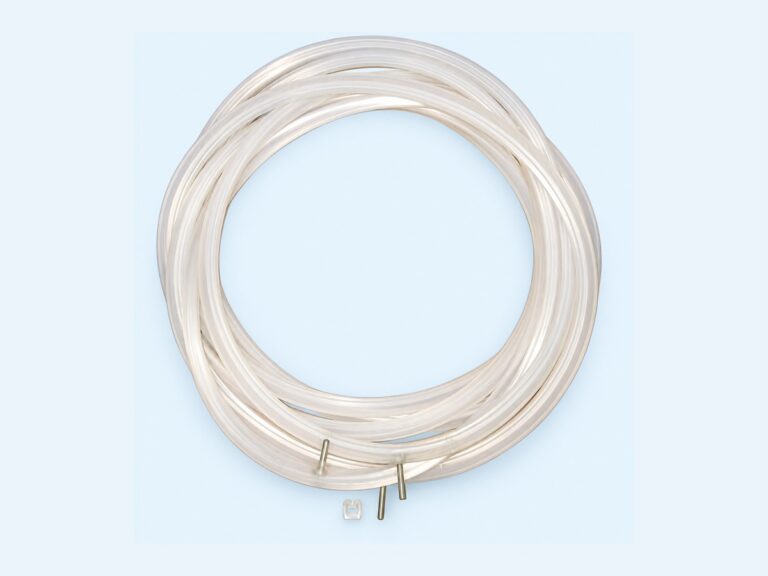 Coiled translucent sealing profile with metal fittings — Storage Tank Access Inflatable Seal