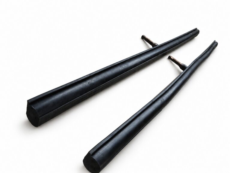 Two long black sealing profiles with metal fittings — Hydropower Station Hydro Turbine Inflatable Maintenance Seal
